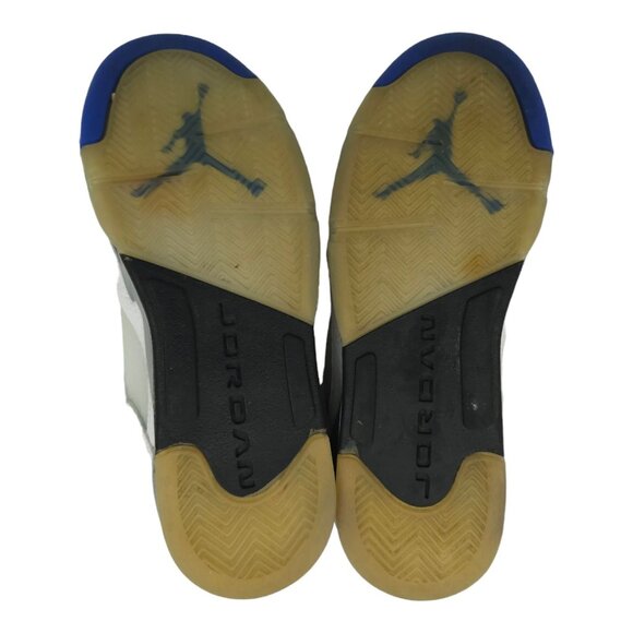 Nike Air Jordan 5 Retro Boys Size 4.5Y White Athletic Shoes Sneakers 440888-140 - Picture 8 of 13